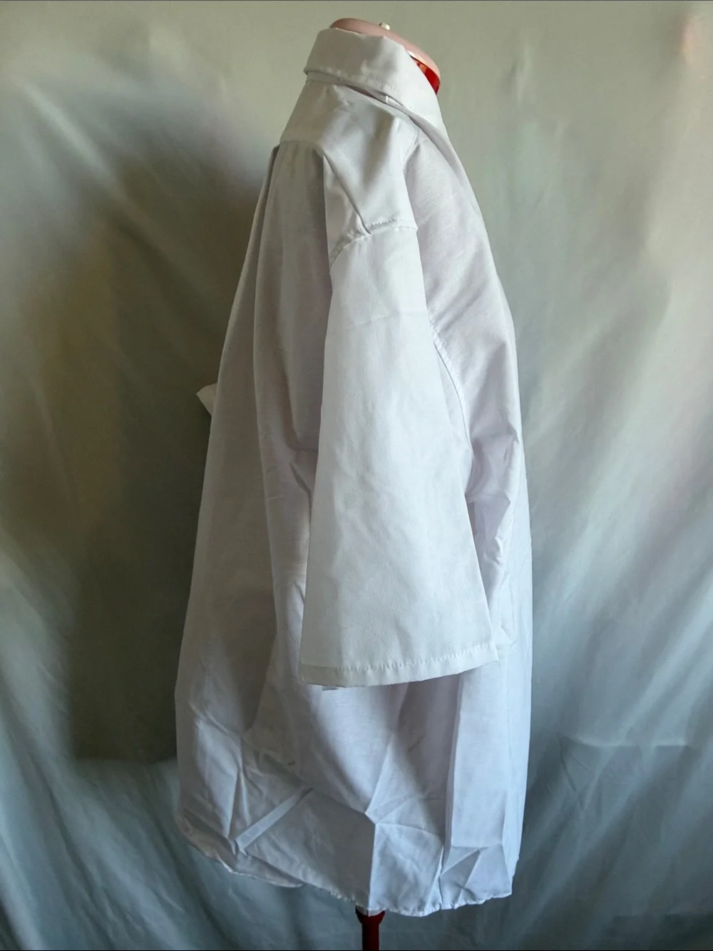 Men's Short-Sleeve Button-Down Shirt — White - Picture 4 of 5